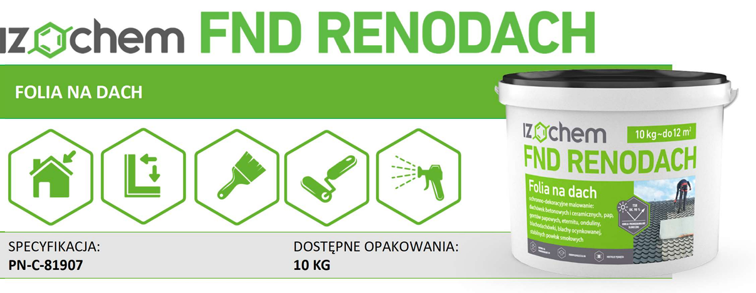 Izochem FND Renodach 10 kg renowacyjna folia na dach